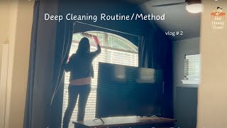 Deep cleaning my living room✨| How to Start Cleaning Your Room 🧹