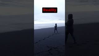 Social media vs reality  #nature #shorts