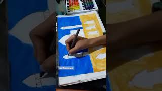 How to paint Madina Sharif 🖌️ craftswomen| #art #painting #diy #youtubeshorts #shorts