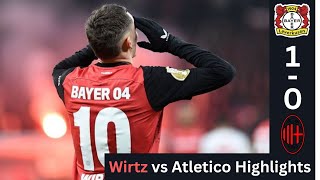 Florian Wirtz BEST GAME! For Bayer Leverkusen vs AC Milan | UCL 2024 |