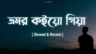 ভ্রমর কইয়ো গিয়া [ Slowed & Reverb ] | Bhromor Lofi | ZAYEM | Ahmed Shakib