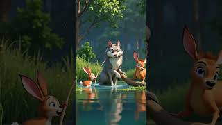 " A Lesson Kindness For The Wolf"  #storiesforkids #childrensstories #shorts #shortsfeed
