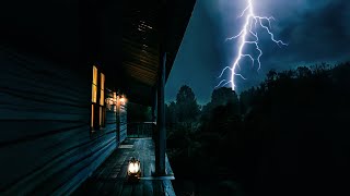 Evening Thunderstorm Approaching your Cabin | Calm Before the Storm Ambience | 5 HOURS