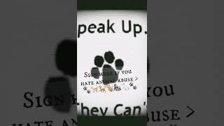 Sign here if u hate animal abuse #stopanimalabuse #animalabuse #signhere #shorts #fyp