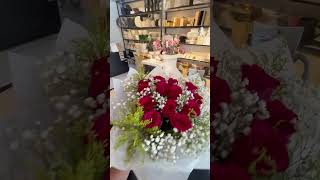 premium simple bouquet design Saudi Arabia #flowers #bouquet