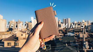 say hello to my little friend ☀︎ my mini 5 ring planner