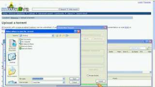 Creating a Torrent, Uploading Content with uTorrent