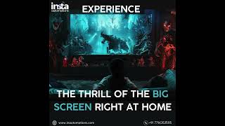 Transform your living room into the ultimate cinematic experience! 🎬 #homeautomation #interiordesign