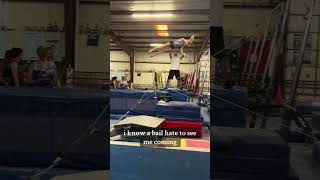 yikes… #gymnastics #fail #scary #tiktok #relatable #fyp