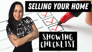 Selling Your Home Showing Checklist - Savannah Georgia