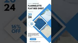 Flannelette Flat Bed Sheet: Soft & Cozy Sleep Essentials for Winter!