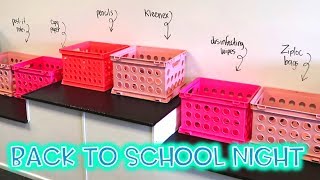 BACK TO SCHOOL NIGHT: Teacher Vlog