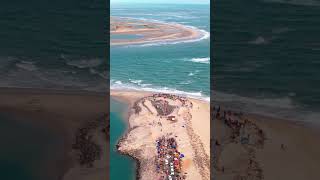 Haunting Beauty of Dhanushkodi. #dhanushkodi #dhanushkodibeach #aerialview #travel #tamilnadu