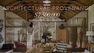 $7,500,000 Architectural Provenance