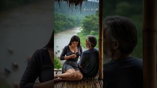 Relaxing Rain Village ASMR | Bamboo Hut Calm Sounds 🌧️🍂 #rainsounds #asmr #relax #sleep