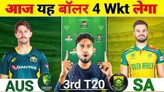 AUS vs SA Today Match Prediction | Australia vs South Africa 3rd T20 Match 2025 
