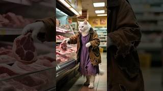 Kind Lion Helps Poor Cat | Heart Touching  Story #cartoon #foryou #cat #ai #trendingshorts #viral