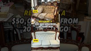 Restoring a $50,000Sofa from 20 Years Ago #diy #sold#makemoney #revamping