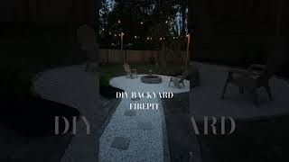 #diyprojects #backyardinspiration #firepitnights #summertime #smallspaceideas