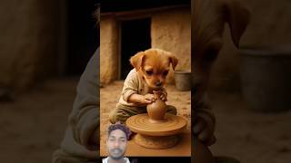 pappi ne sabhi birds ki help ki 😭 #shortfeed #puppyvideos #animahal #ganeshchaturthi #puppy