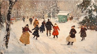 Frame TV Art Winter, Christmas TV Art, Vintage Muted Christmas | No Music | Ambient Visuals