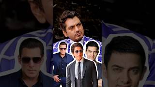 Nawazuddin Siddiqui guess  best actor for Shahrukh Khan ?😀🔥🫶 #srk #salmankhan #amirkhan