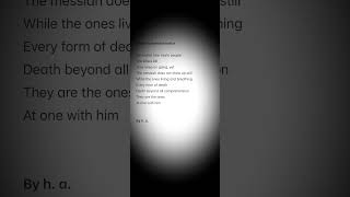 Death is transformative #poetry #poetryyoutube #poetryyoutubeshort #death #transformation #byha