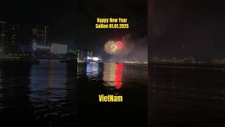 SaiGon by night - 01.01.2025 Happy New Year - Good luck to you  #phaohoa #saigon #fireworks