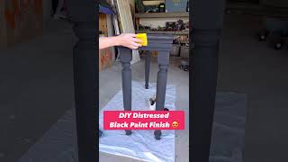 Dupe Pottery Barn Black Chalk Paint Finish 😍 #furnituremakeover #chalkpaint #diyideas #diytips
