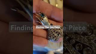 I can not believe I found this! #antiquejewelry #antiquefinds #antiquehunting