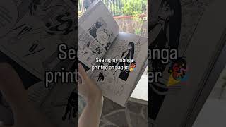 When you print your own manga for the first time ✨🎉 #manga #mangaart #mangaartist #mangaka