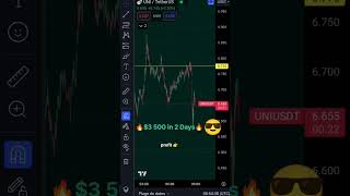Profit of 3 500$ on BYBIT Crypto Futures #shorts #crypto #trading #bybit #binance #bitcoin #UNIUSDT