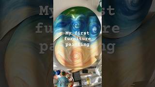 throwback to my first time painting furniture #femaleartist #furniturepainting #artinspiration #art