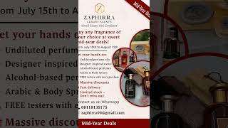 ZAPHIRRA MID YEAR SALES ✨📅📞 08118135175 #LuxuryPerfume #ZaphirraScents #MidYearSale #luxurywomen