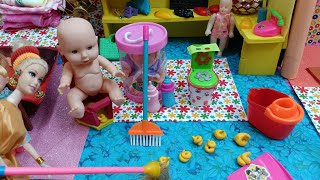 மகிழ்ச்சியான நேரம் பகுதி 680 | baby bathing mini green food|kalai Kavitha vinitha morning routine