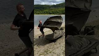 Trakker Tempest RS in the wind 🌬 #trakkerproducts #bivvy #carpfishing #karpfenangeln #outdoorlife