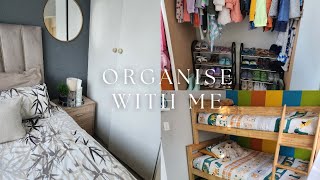 Let's organise and declutter my kids' bedroom | Guest bedroom tour | #southafricanyoutuber
