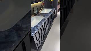 Easy-to-Clean Bathroom Cabinet: Wipe Stains in Seconds! 🧼#EasyCleanBathroom #StainResistantStorage