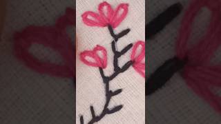 Border embroidery design #handembroideryforbeginners #embroiderystitches #shorts #short