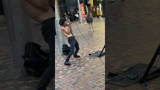 【衝撃】西武新宿駅にDIR EN GREYみたいなデスボ男が現る！SNSで話題の人気動画！近所迷惑！路上ライブ #shorts