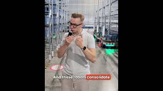 68 AI robots dispatching grocery orders for customers #robot #ai #automation