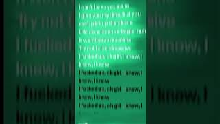 “I know.” #lyrics #lyricspopmusic