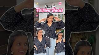 Solution for your deep necks 👗Shruti Kothari #fashionhacks #deepneck #hacks #stylinghacks #styling