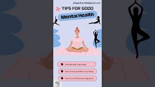 Tips for good mental health in 2024 #selfawareness #sigmawoman #lagend #yoga #youth #discovery
