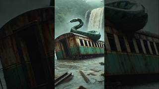 Terror in the Haunted Jungle | Giant Snake & Deadly Spider Story #amazing #jangal #train The Hidden