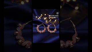 Rose Gold Radiance. #rosegoldearrings #earringaddiction #beautiful #uniquejewelry #sparkle #stylish