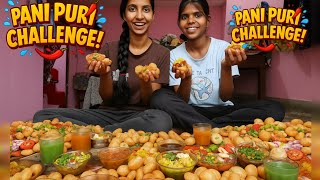 Panipuri challange with my sister 👯|| food challange #panipurichallenge