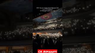 singing vande mataram with CA students #ca #CA #charteredaccountant #charterededucation #cma #cs #ca