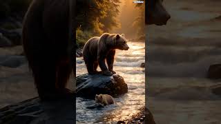 🐾Mother Bear and Cubs: Hunting, Playing, and Surviving. #MotherBear #BearCubs #Wildlife #