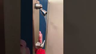 The camping bathroom saga continues…. #shorts #camping #funny #shower #campinglife #water
